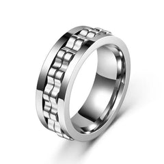 Titanium Steel Fidget Spinner Ring