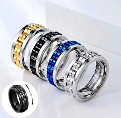 Titanium Steel Fidget Spinner Ring