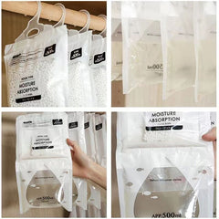 Hanging Dehumidifier Bag for Closet and Wardrobe