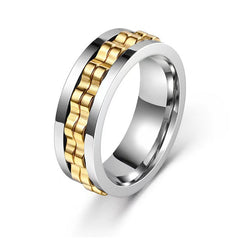 Titanium Steel Fidget Spinner Ring