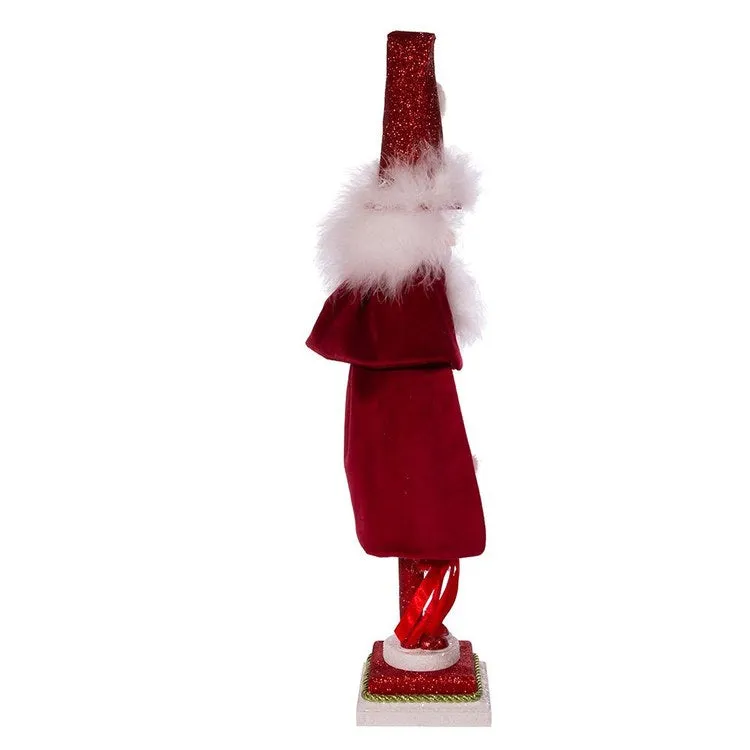 20" Hollywood Red Skinny Nutcracker with Wreath