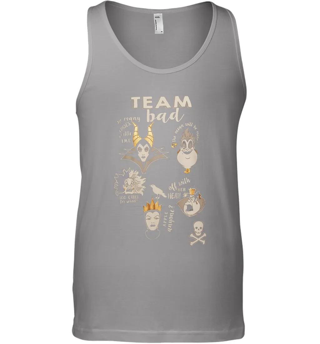 Disney Villains Night Team Bad FUnny Halloween Maleficent Witch Costume Tank Top