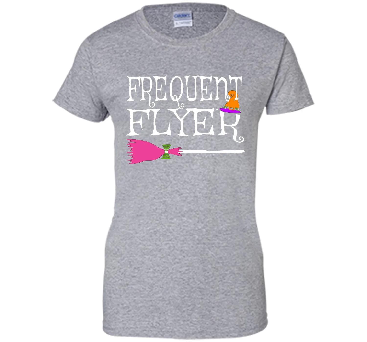 Frequent Flyer Witch Funny Cute Halloween T-Shirt