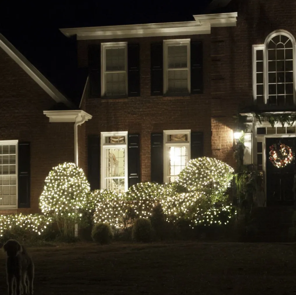 Holiday Wonderland 48950-88 150 Light Count 4' x 6' Clear Net Christmas Lights - Quantity of 11