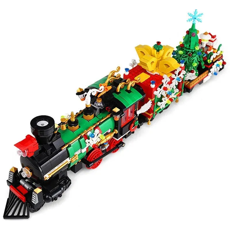 MOC APP Motorized RC Magic Christmas Train Bricks Toy
