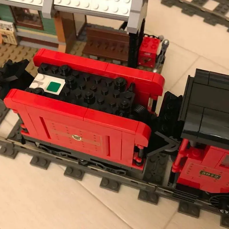 MOC Harry Potter Hogwarts Express Train Bricks Toys