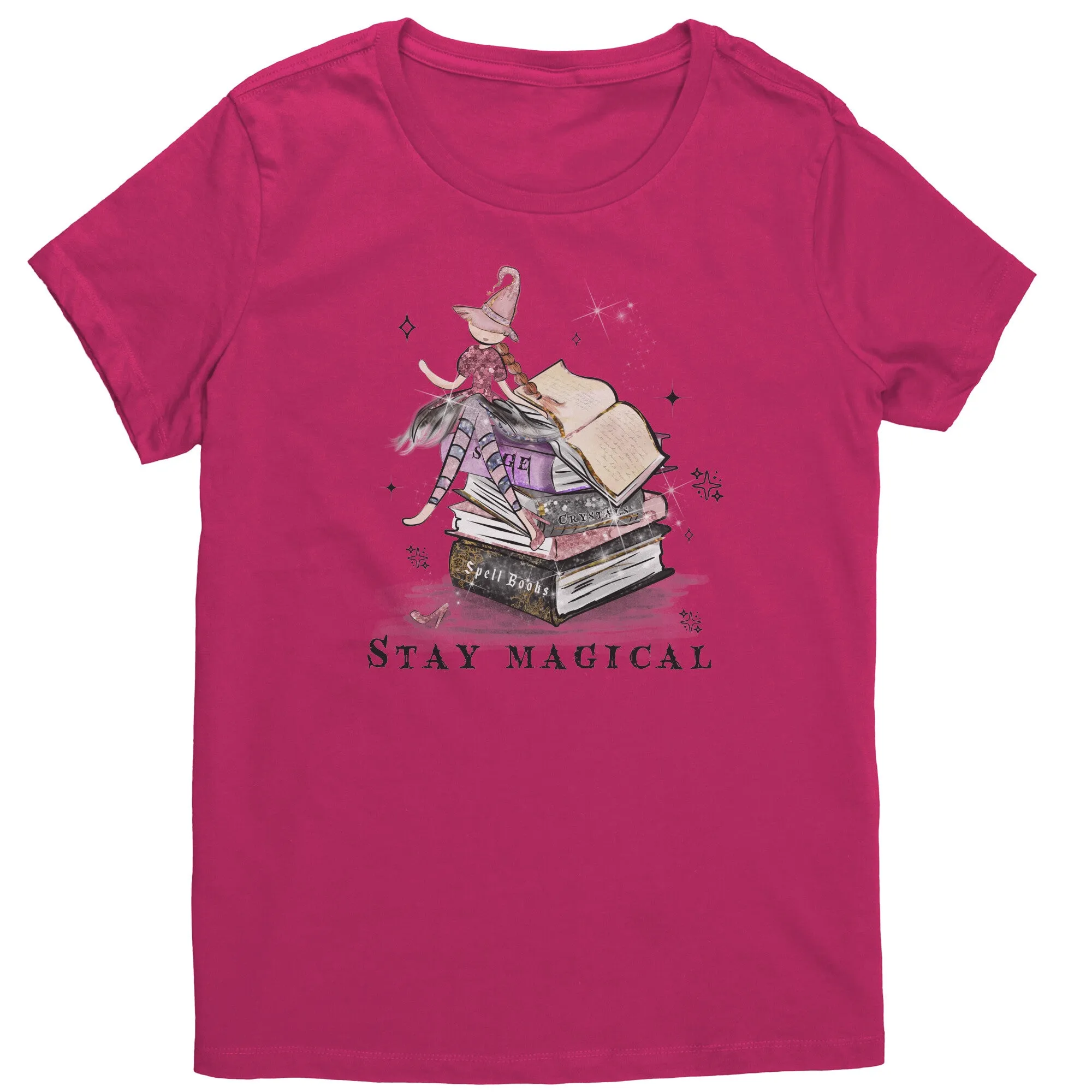 STAY MAGICAL Cute Witch Women's T-Shirt