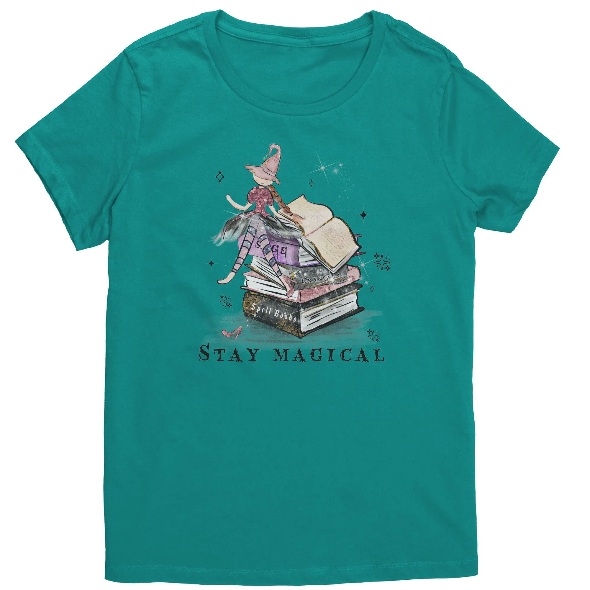 STAY MAGICAL Cute Witch Women's T-Shirt