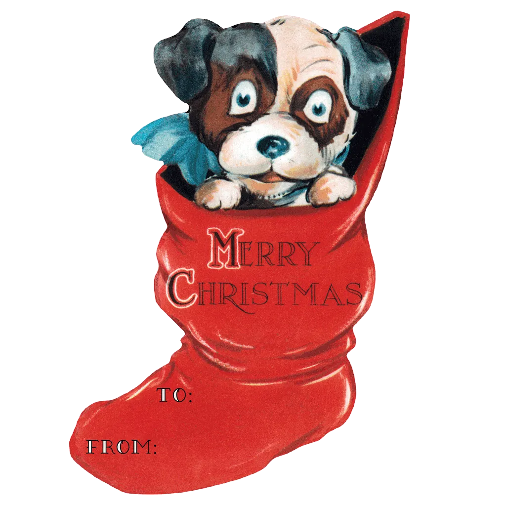 Vintage Christmas - Holiday Sticker Box